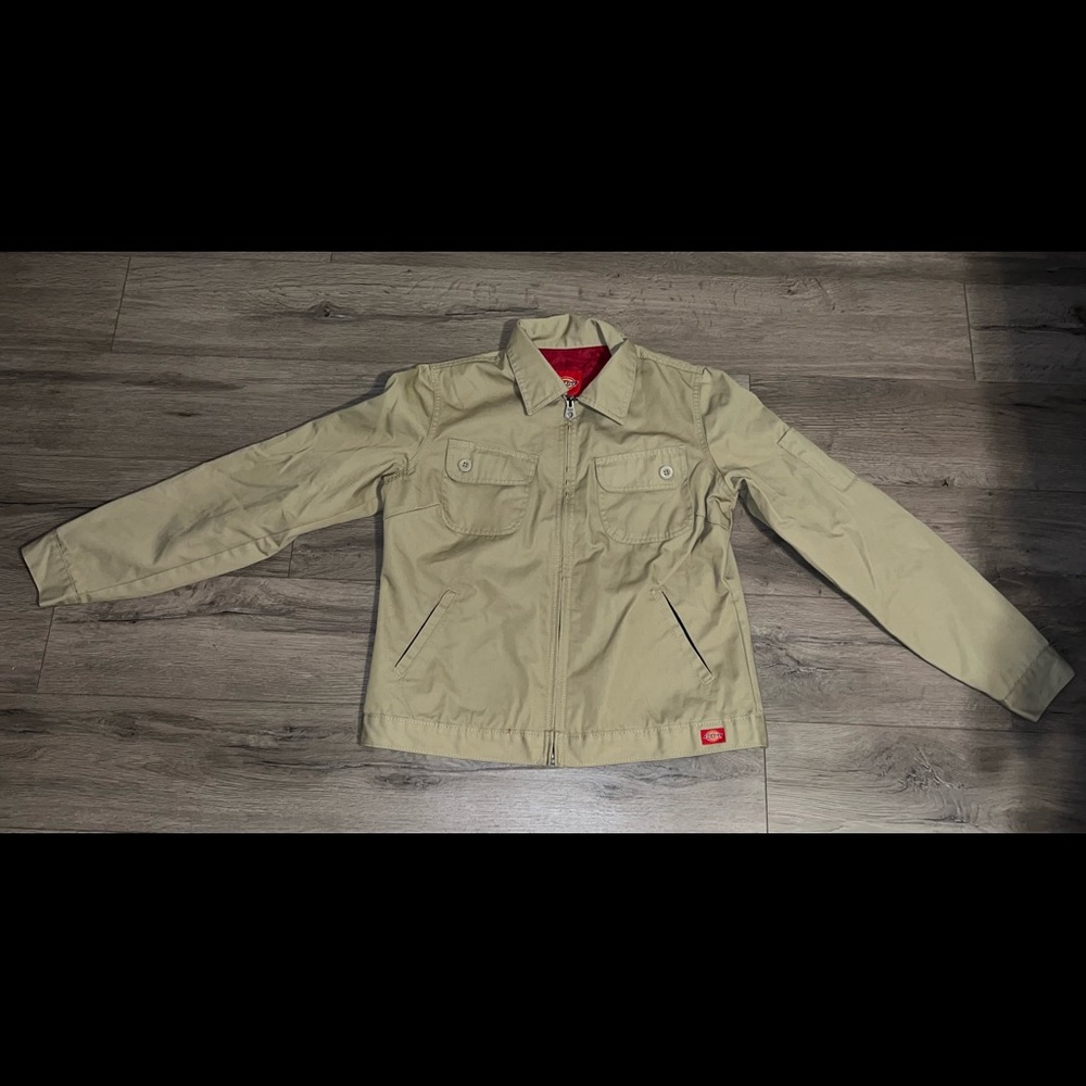 Khaki/ Red Dickies Womens Jacket